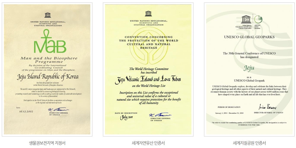 유네스코 3관왕